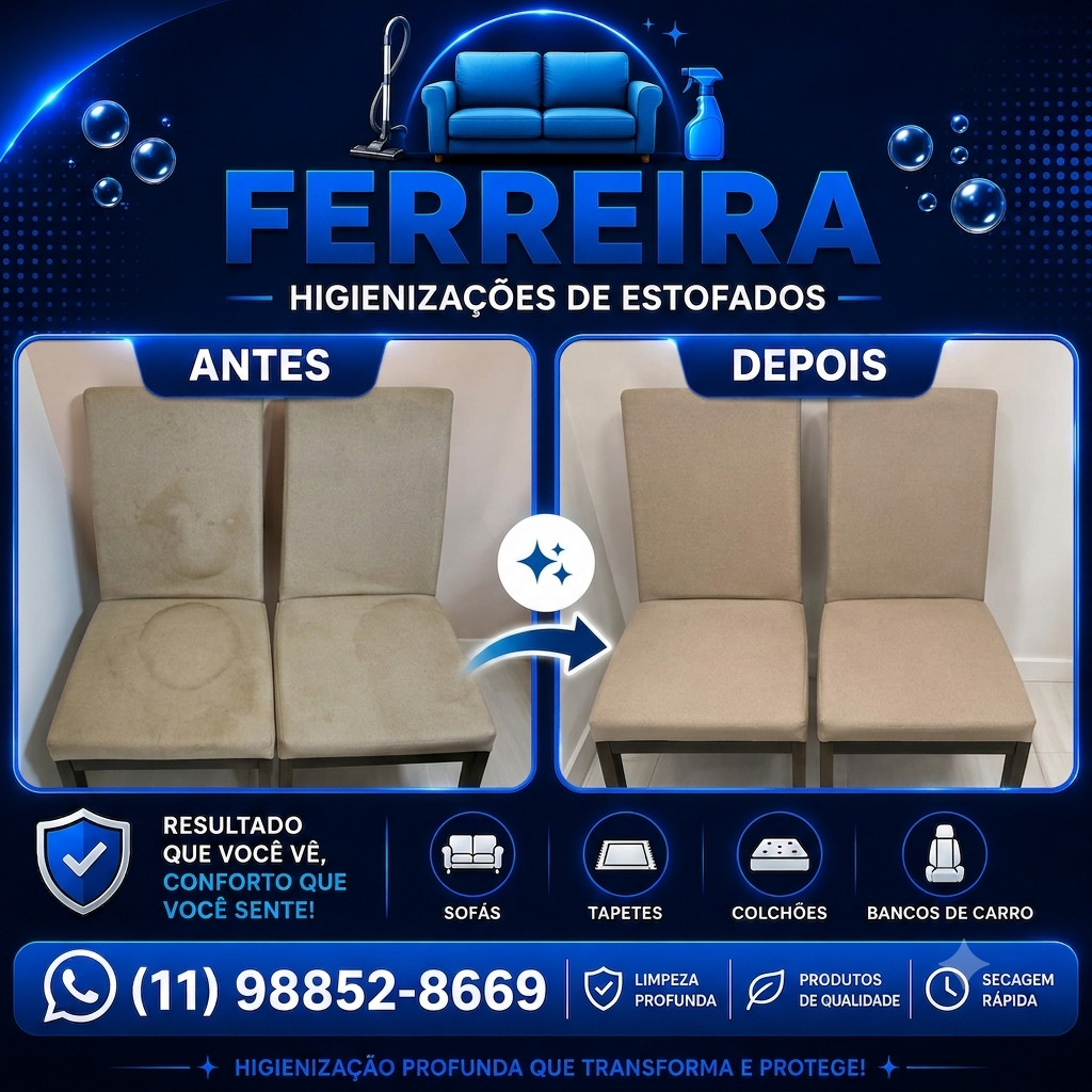 Antes e depois cadeiras