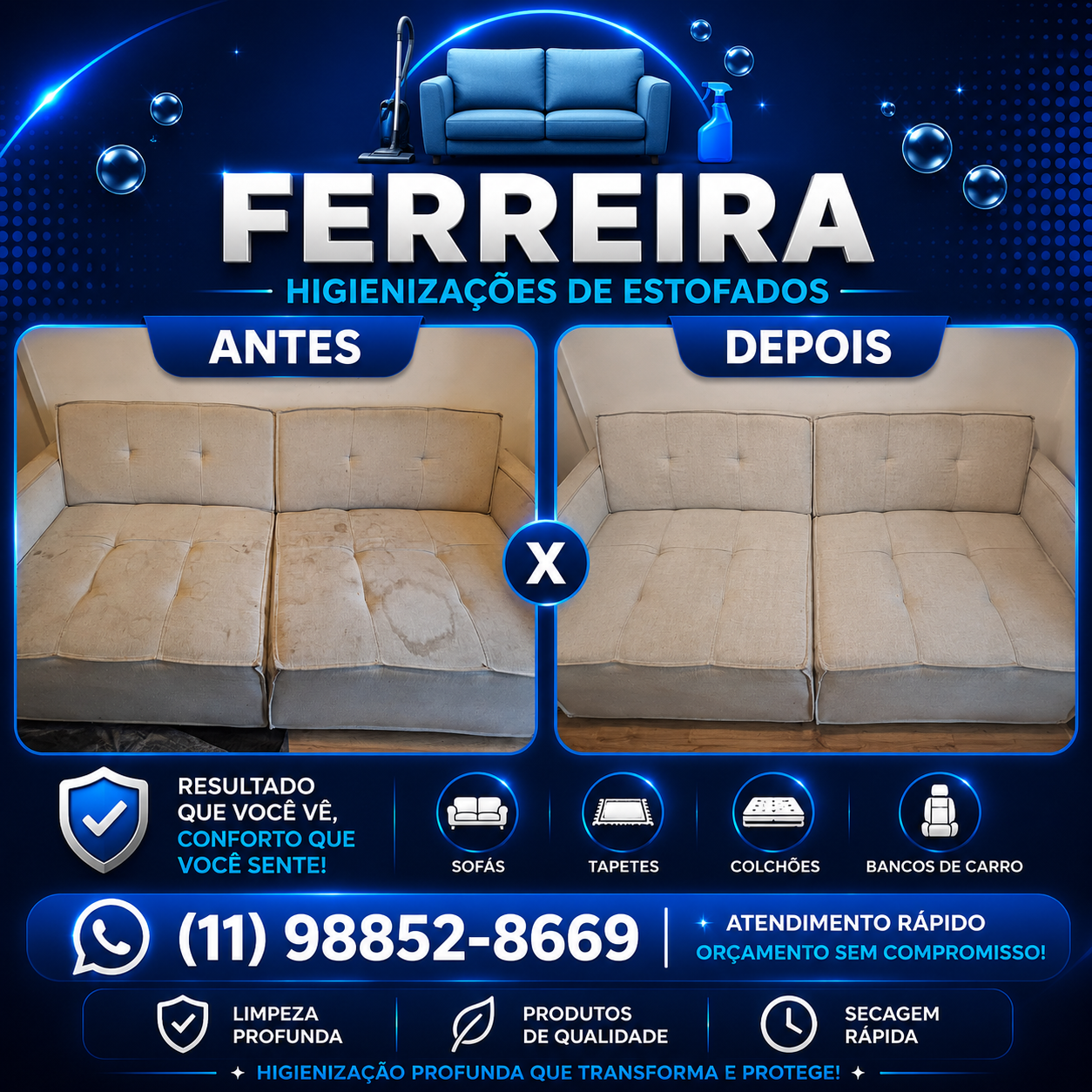Antes e depois sofá 3